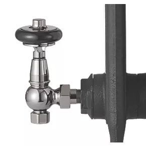 Arroll UK-28 Black Angled Thermostatic Wooden Head TRV & Lockshield 15mm x 1/2" 5 Arroll UK-28 Black Angled Thermostatic Wooden Head TRV & Lockshield 15mm x 1/2" - Image 3