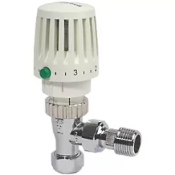 Honeywell Home Valencia White Angled Thermostatic TRV 15mm x 1/2"