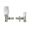 Drayton RT414 White Angled Thermostatic Angled TRV & DOTP Lockshield 15mm x 1/2" -Electrical Testers Sales 2783R P
