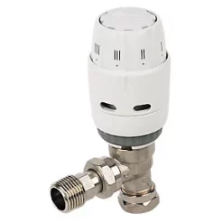 Danfoss RAS-C² White Angled Thermostatic TRV 10mm x 1/2"