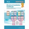 Kewtech TC1 New Electrical Installations Up To 100A Supply 10 Certificates -Electrical Testers Sales 338GV P