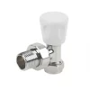 White Angled Manual Radiator Valve 15mm x 1/2" -Electrical Testers Sales 33920 P