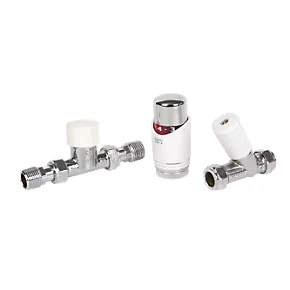 Drayton TRV4 White Straight Thermostatic TRV & Lockshield 15mm x 1/2" 3 Drayton TRV4 White Straight Thermostatic TRV & Lockshield 15mm x 1/2"