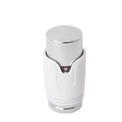 Flomasta White / Chrome Angled Thermostatic Radiator Valve & Lockshield 15mm x 1/2" 9 Flomasta White / Chrome Angled Thermostatic Radiator Valve & Lockshield 15mm x 1/2" -Electrical Testers Sales 386XT A2