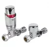 Drayton Chrome Straight Thermostatic TRV 15mm x 1/2" -Electrical Testers Sales 41410 P