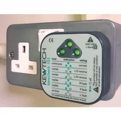 Kewtech Kewcheck 103 13A Socket Tester 230V AC 12 Kewtech Kewcheck 103 13A Socket Tester 230V AC -Electrical Testers Sales 45558 A4