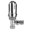 Flomasta Chrome Angled Thermostatic TRV 15mm x 1/2" -Electrical Testers Sales 464KR P