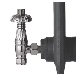 Arroll UK-18 Black Nickel Angled Thermostatic Ornate Head TRV & Lockshield 15mm x 1/2" -Electrical Testers Sales 4750G A2