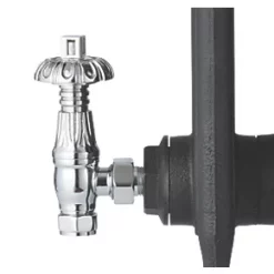 Arroll UK-18 Chrome Angled Thermostatic Ornate Head TRV & Lockshield 15mm x 1/2" 8 Arroll UK-18 Chrome Angled Thermostatic Ornate Head TRV & Lockshield 15mm x 1/2" -Electrical Testers Sales 5465G A2