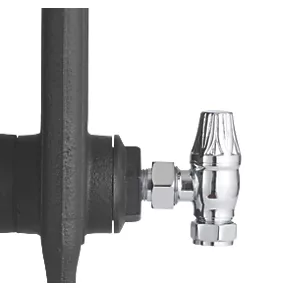 Arroll UK-18 Chrome Angled Thermostatic Ornate Head TRV & Lockshield 15mm x 1/2" 6 Arroll UK-18 Chrome Angled Thermostatic Ornate Head TRV & Lockshield 15mm x 1/2" - Image 4