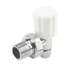 White Angled Manual Radiator Valve 8mm x 1/2" 2 White Angled Manual Radiator Valve 8mm x 1/2" -Electrical Testers Sales 60378 P