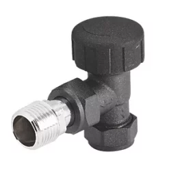 Cassellie Angled Thermostatic TRV & Lockshield 15mm x 1/2" -Electrical Testers Sales 642GX A2