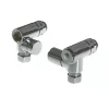 Dual Fuel Chrome Angled Manual Towel Radiator Valve 15mm x 1/2" 2 Pack -Electrical Testers Sales 7889V P