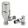 Danfoss RAS-D² Chrome Angled Thermostatic TRV & Lockshield 10/15mm x 1/2" -Electrical Testers Sales 88443 P