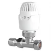 Drayton RT212 White Straight Thermostatic TRV 15mm x 1/2" -Electrical Testers Sales 912HG P