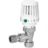 Honeywell Home Valencia White Angled Thermostatic TRV & Lockshield 15mm x 1/2" -Electrical Testers Sales 9449H P