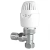 Drayton RT212 White Angled Thermostatic TRV 10/15mm x 1/2" -Electrical Testers Sales 968HG P