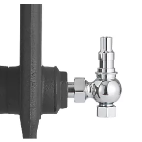 Arroll UK-20 Chrome Angled Manual Radiator Valve & Lockshield 15mm x 1/2" 6 Arroll UK-20 Chrome Angled Manual Radiator Valve & Lockshield 15mm x 1/2" - Image 4